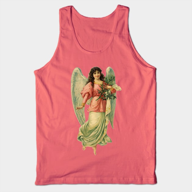 Victorian Christmas Angel Tank Top by MasterpieceCafe